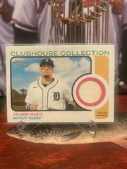Javier Baez Baseball Cards 2022 Topps Heritage Clubhouse Collection Relics Prices
