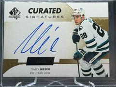 Timo Meier #SPC-TM Hockey Cards 2022 SP Authentic Curated Signatures Prices