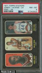 Jones 1A, Wise 2A, Issel 3A Basketball Cards 1971 Topps Stickers Prices