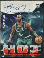 Kevin Garnett [Red] #HS-KG Basketball Cards 2022 Panini Hoops Hot Signatures Prices