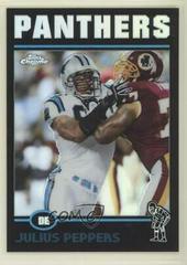 Julius Peppers [Black Refractor] #90 Football Cards 2004 Topps Chrome Prices