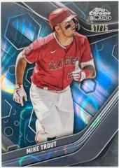 Mike Trout [Blue Lava] #100 Baseball Cards 2023 Topps Chrome Black Prices