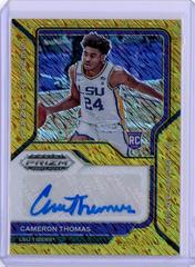 Cameron Thomas [Gold Wave] Basketball Cards 2021 Panini Prizm Rookie Signatures Prices