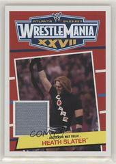 Heath Slater Wrestling Cards 2012 Topps Heritage WWE WrestleMania XXVII Mat Relics Prices
