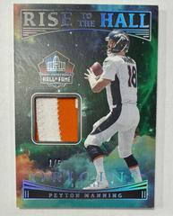 Peyton Manning [Green] Football Cards 2022 Panini Origins Rise to the Hall Prices