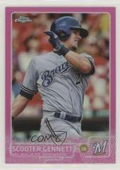 Scooter Gennett [Pink Refractor] #3 Baseball Cards 2015 Topps Chrome Prices