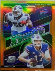 Greg Rousseau, Josh Allen [Orange] Football Cards 2021 Panini Contenders Optic Xs and Os Prices