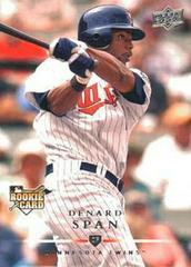 Denard Span #718 Baseball Cards 2008 Upper Deck Prices