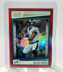 Jalen Hurts [Red Zone] #244 Football Cards 2022 Panini Score Prices