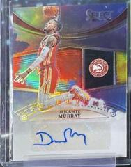 Dejounte Murray [Tie Dye] Basketball Cards 2022 Panini Select In Flight Signatures Prices