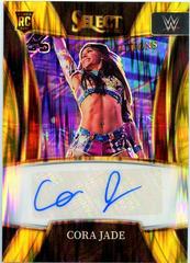 Cora Jade [Gold Flash Prizm] #SN-CJD Wrestling Cards 2022 Panini Select WWE Signature Selections Prices