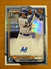 Anthony Baptist [Refractor] #CPA-AB Baseball Cards 2024 Bowman Chrome Prospect Autograph Prices