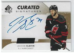 Jaccob Slavin Hockey Cards 2022 SP Authentic Curated Signatures Prices