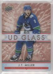 J. T. Miller [Red] #GS-27 Hockey Cards 2021 Upper Deck Ovation UD Glass Stars Prices