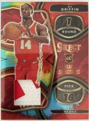 AJ Griffin [Tie Dye] #DSM-AJ Basketball Cards 2022 Panini Select Draft Selections Memorabilia Prices