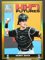 Henry Davis [Gold Refractor] #HIFI-17 Baseball Cards 2022 Bowman Hi Fi Futures Prices