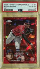 Tanner Bibee [Red] #USCS168 Baseball Cards 2023 Topps Chrome Update Sapphire Prices