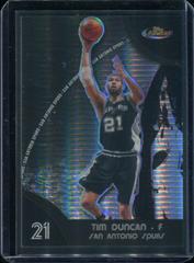 Tim Duncan [Black Refractor] Basketball Cards 2007 Finest Prices