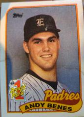 Andy Benes Baseball Cards 1989 Topps Prices
