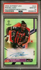 Rafael Leao Soccer Cards 2022 Topps Finest UEFA Club Competitions Autographs Prices