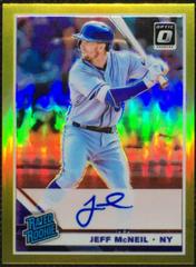 Jeff McNeil [Gold] #JM Baseball Cards 2019 Panini Donruss Optic Rated Rookie Signatures Prices