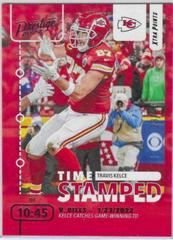Travis Kelce [Pink] #TS-4 Football Cards 2022 Panini Prestige Time Stamped Prices