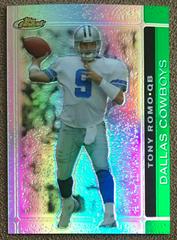 Tony Romo [Green Refractor] #4 Football Cards 2007 Topps Finest Prices