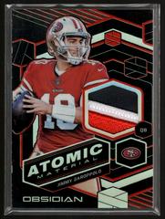 Jimmy Garoppolo [Red] Football Cards 2018 Panini Obsidian Prices