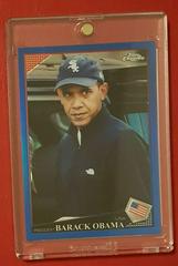 Barack Obama [Blue Refractor] #44 Baseball Cards 2009 Topps Chrome Prices