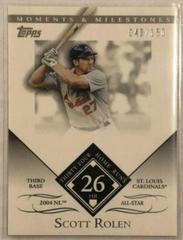 Scott Rolen #122 Baseball Cards 2007 Topps Moments & Milestones Prices