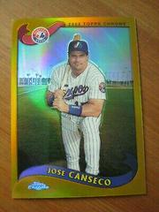 Jose Canseco [Gold Refractor] #435 Baseball Cards 2002 Topps Chrome Prices