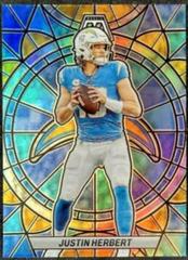 Justin Herbert #SG-8 Football Cards 2023 Panini Mosaic Stained Glass Prices