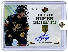 Jake Leschyshyn [Gold] Hockey Cards 2021 SPx Rookie Superscripts Prices