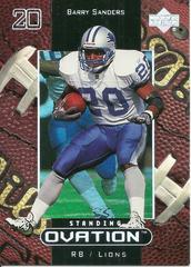 Barry Sanders [Standing Ovation] Football Cards 1999 Upper Deck Ovation Prices