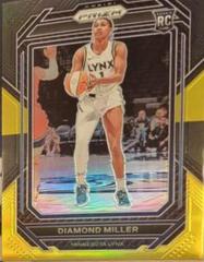 Diamond Miller [Black Gold] #134 Basketball Cards 2023 Panini Prizm WNBA Prices