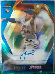Jeff McNeil [Blue Refractor] Baseball Cards 2019 Topps Finest Firsts Autographs Prices