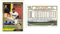 Will Clark #330 Baseball Cards 1992 O Pee Chee Prices