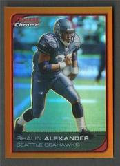 Shaun Alexander [Orange Refractor] Football Cards 2006 Bowman Chrome Prices