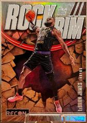 LeBron James #16 Basketball Cards 2023 Panini Recon Rock the Rim Prices