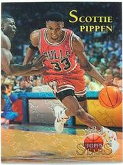 Scottie Pippen [Finest Refractor] #136 Basketball Cards 1996 Topps Stars Prices
