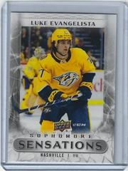 Luke Evangelista #SO-2 Hockey Cards 2023 Upper Deck Sophomore Sensations Prices
