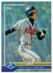 Chipper Jones [Silver Rainbow] #11 Baseball Cards 2022 Topps X Bobby Witt Jr. Crown Prices