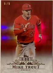 Mike Trout [Red] Baseball Cards 2013 Topps Tribute Prices