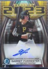 Garret Forrester Baseball Cards 2023 Bowman Draft Class of Autographs Prices