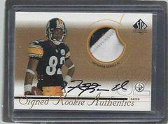 Antwaan Randle El [Autograph Patch Gold] Football Cards 2002 SP Authentic Prices
