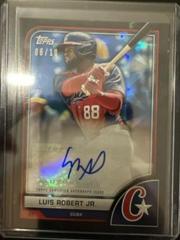 Luis Robert Jr. [Black Difractor] #AV-LR Baseball Cards 2023 Topps World Classic Autographs Prices