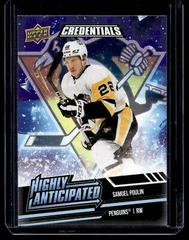 Samuel Poulin #HA-31 Hockey Cards 2022 Upper Deck Credentials Highly Anticipated Prices