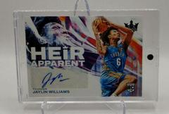 Jaylin Williams [Sapphire] #HA-JWC Basketball Cards 2022 Panini Court Kings Heir Apparent Prices