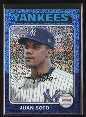 Juan Soto [Blue Sparkle Refractor] #143 Baseball Cards 2024 Topps Heritage Chrome Prices