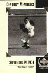 Willie Mays #122 Baseball Cards 1999 Upper Deck Century Legends Prices